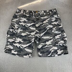 Carhartt Shorts Mens 44 Camo Camouflage‎ Cotton Cargo Relaxed Fit Work Y2k Baggy